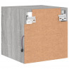 Ścienne szafki TV z LED, 2 szt., szary dąb sonoma, 30x28,5x30cm