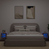 Ścienne szafki TV z LED, 2 szt., brązowy dąb, 30x28,5x30 cm