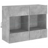 Ścienna szafka TV z LED, szarość betonu, 78,5x30x60,5 cm