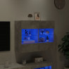 Ścienna szafka TV z LED, szarość betonu, 78,5x30x60,5 cm