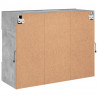 Ścienna szafka TV z LED, szarość betonu, 78,5x30x60,5 cm