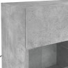Ścienna szafka TV z LED, szarość betonu, 78,5x30x60,5 cm