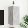 Ścienna szafka TV z LED, szarość betonu, 30,5x35x70 cm