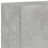 Ścienna szafka TV z LED, szarość betonu, 60x35x41 cm