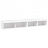 Szafki TV, z LED, 2 szt., białe, 100x30x30 cm