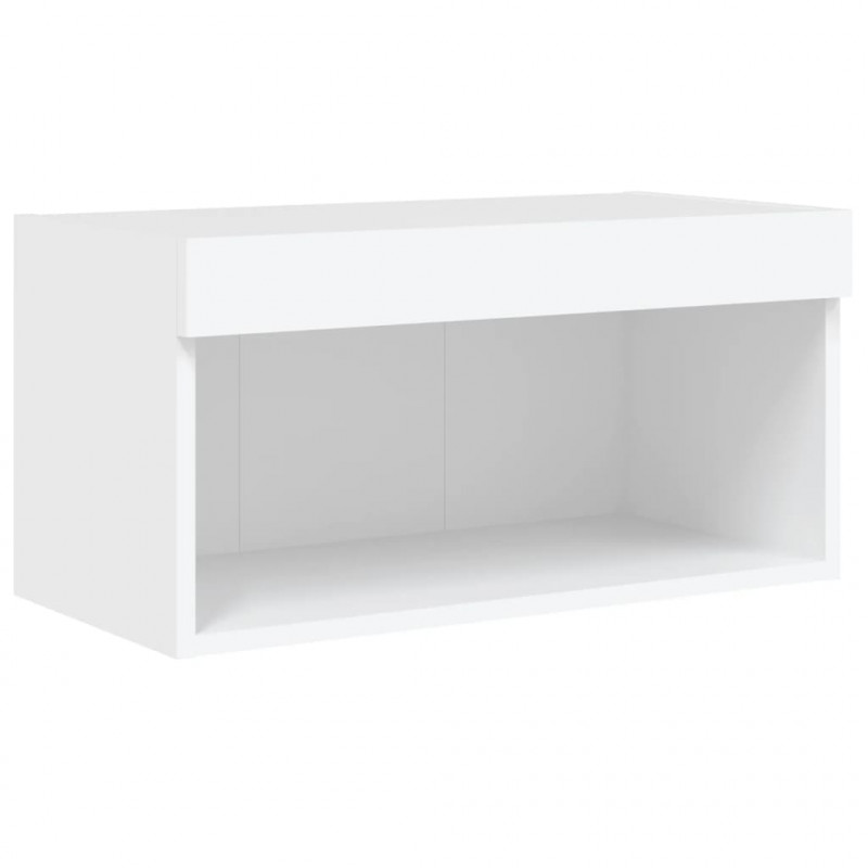 5-częściowy zestaw mebli TV z LED, biały
