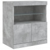 Szafka z oświetleniem LED, szarość betonu, 60x37x67 cm