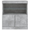 Szafka z oświetleniem LED, szarość betonu, 60x37x67 cm