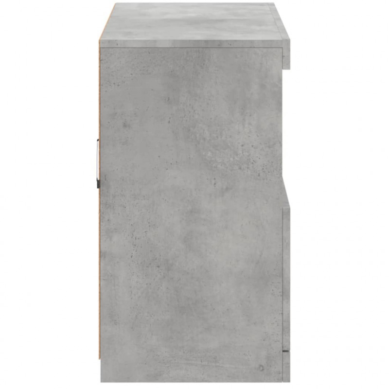 Szafka z oświetleniem LED, szarość betonu, 81x37x67 cm