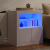 Szafka z oświetleniem LED, biała, 60,5x37x67 cm