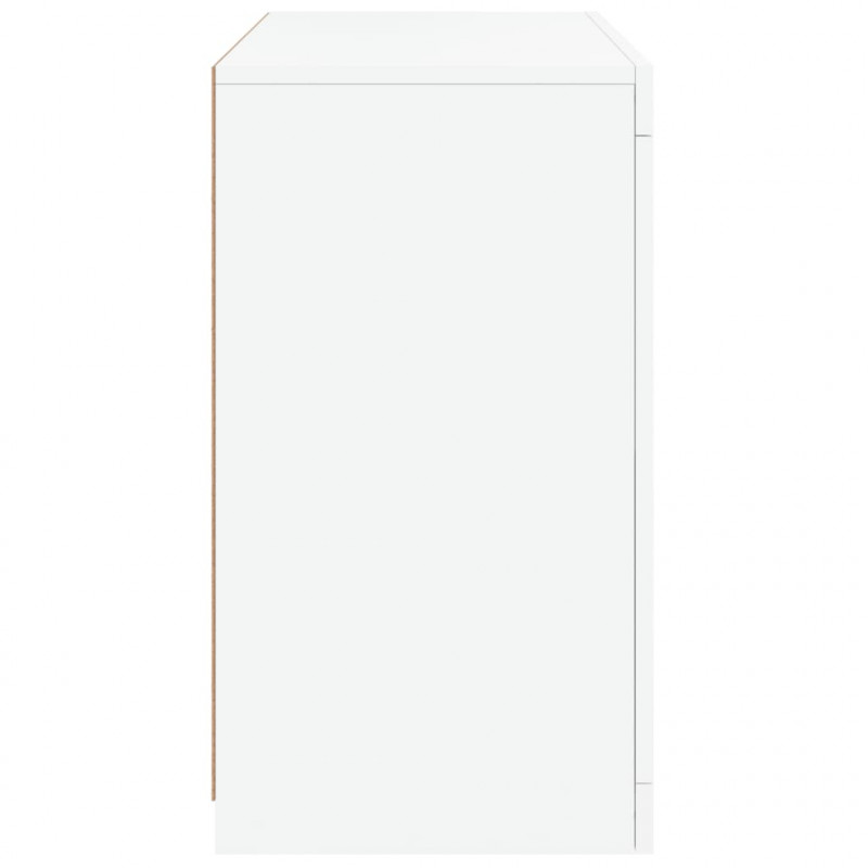 Szafka z oświetleniem LED, biała, 60,5x37x67 cm