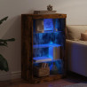 Szafka z oświetleniem LED, przydymiony dąb, 60,5x37x100 cm