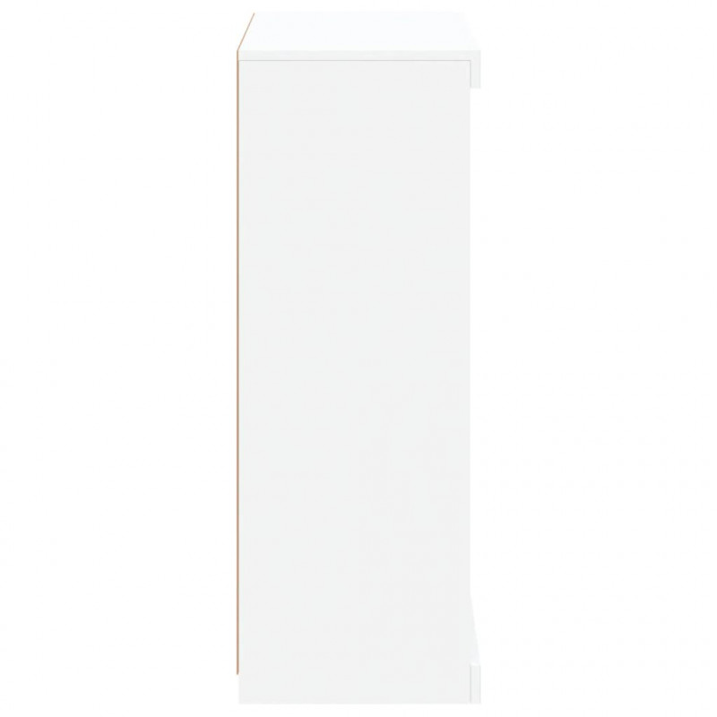 Szafka z oświetleniem LED, biała, 60,5x37x100 cm