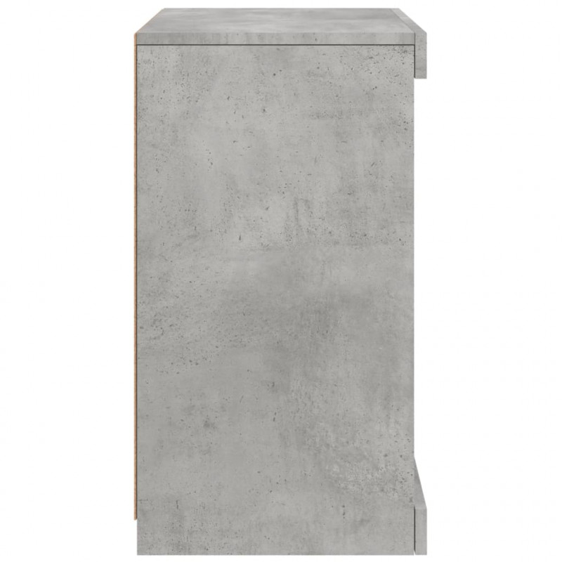 Szafka z oświetleniem LED, szarość betonu, 41x37x67 cm