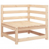 Ogrodowa sofa narożna, 70x70x67 cm, lite drewno sosnowe