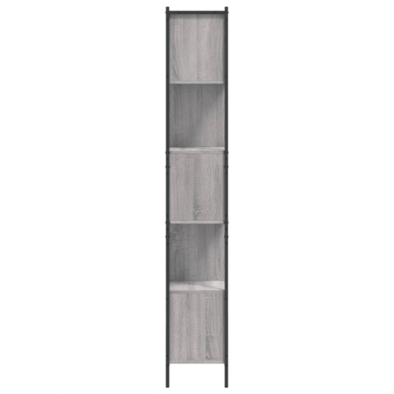 Regał, szary dąb sonoma, 72x28x172 cm, materiał drewnopochodny