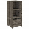 Szafka ogrodowa, szara, 50x55x115 cm, polirattan