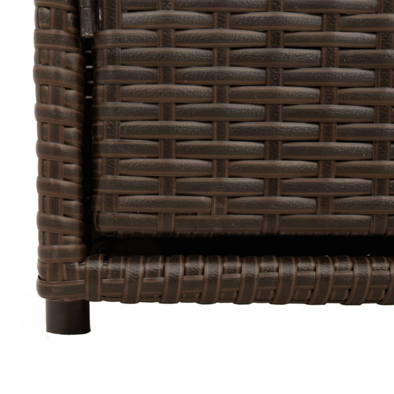 Szafka ogrodowa, brązowa, 110x55x60,5 cm, polirattan