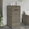 Szafka ogrodowa, szara, 55x55x111 cm,polirattan