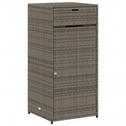 Szafka ogrodowa, szara, 55x55x111 cm,polirattan