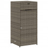 Szafka ogrodowa, szara, 55x55x111 cm,polirattan