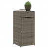 Szafka ogrodowa, szara, 55x55x111 cm,polirattan