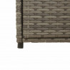 Szafka ogrodowa, szara, 55x55x111 cm,polirattan