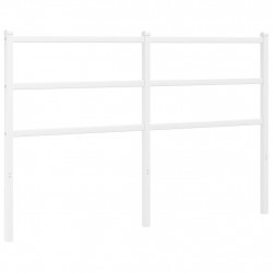 Metalowe wezgłowie, białe, 140 cm