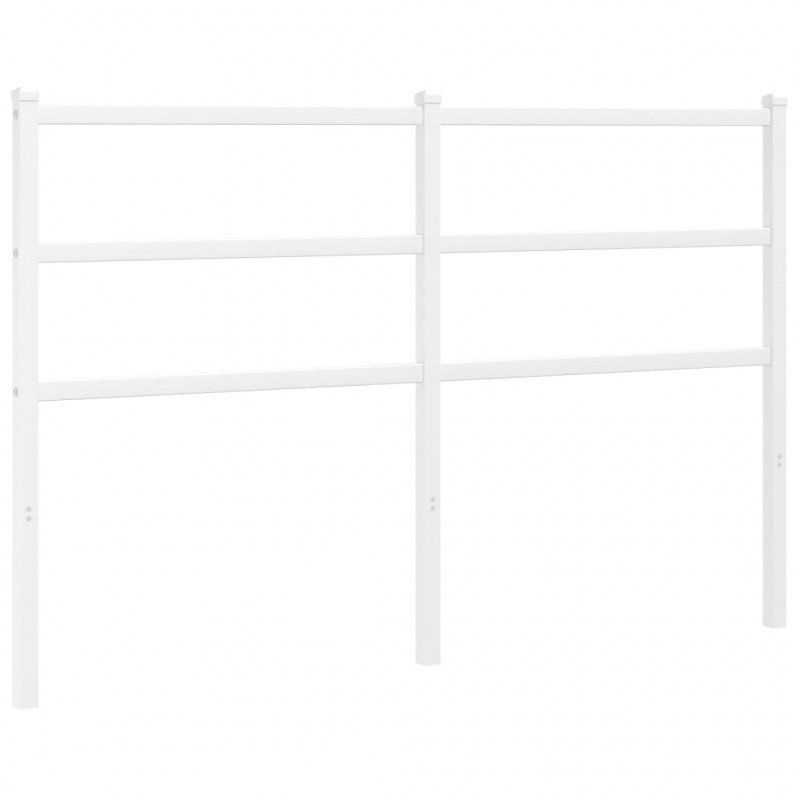 Metalowe wezgłowie, białe, 140 cm