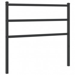 Metalowe wezgłowie, czarne, 107 cm