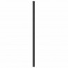 Metalowe wezgłowie, czarne, 107 cm