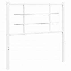 Metalowe wezgłowie, białe, 90 cm