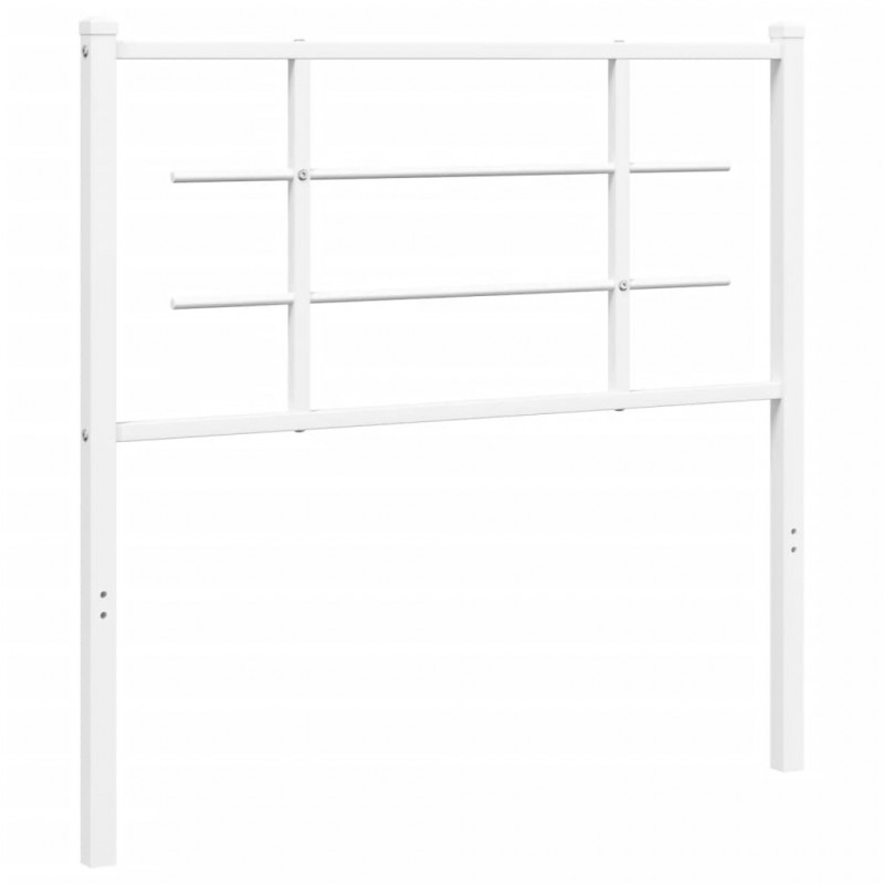 Metalowe wezgłowie, białe, 90 cm