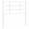 Metalowe wezgłowie, białe, 90 cm