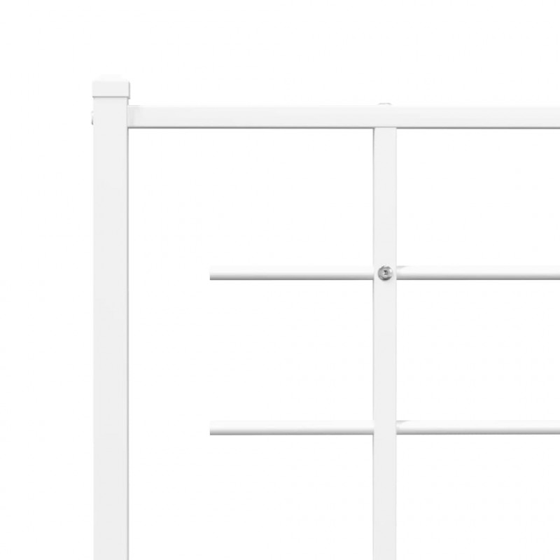 Metalowe wezgłowie, białe, 90 cm