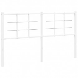 Metalowe wezgłowie, białe, 150 cm