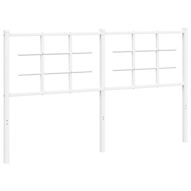 Metalowe wezgłowie, białe, 150 cm