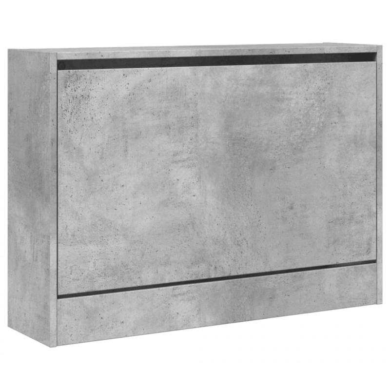 Szafka na buty, szarość betonu, 80x21x57 cm