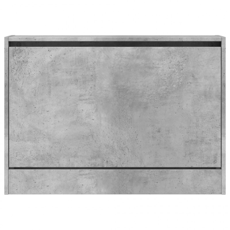 Szafka na buty, szarość betonu, 80x21x57 cm