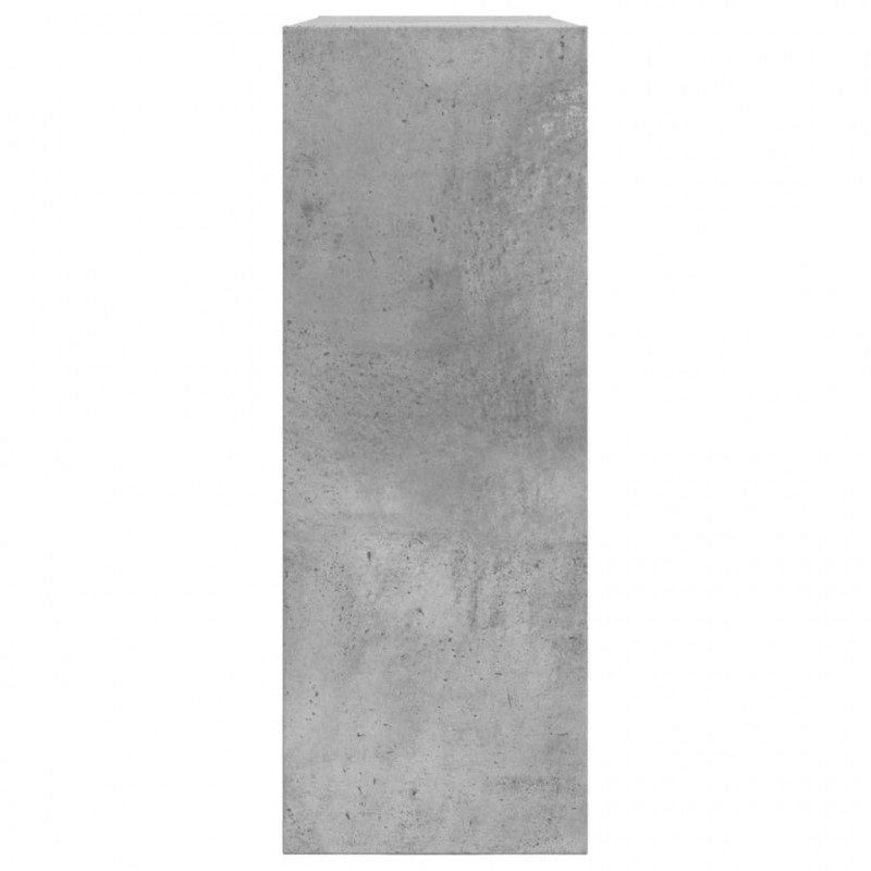 Szafka na buty, szarość betonu, 80x21x57 cm