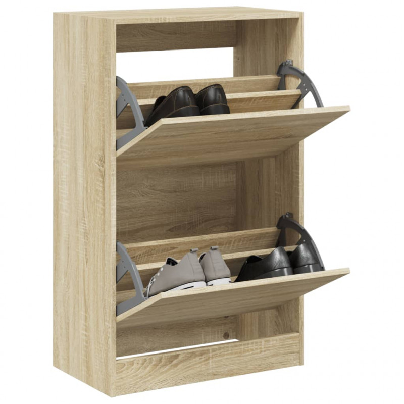 Szafka na buty, dąb sonoma, 60x34x96,5 cm