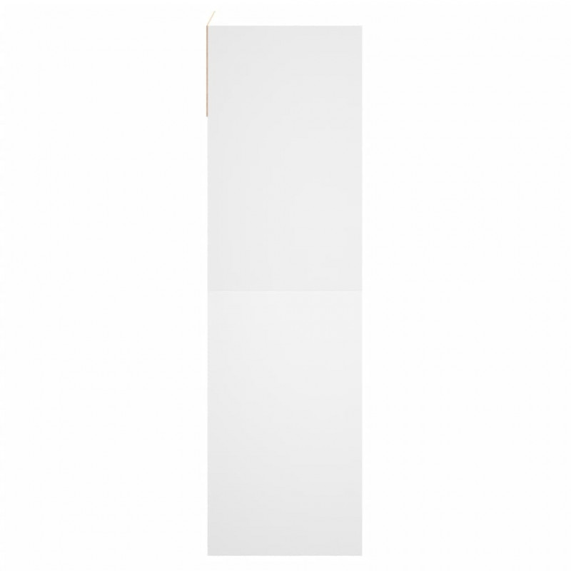 Szafka na buty, biała, 60x34x116 cm, materiał drewnopochodny