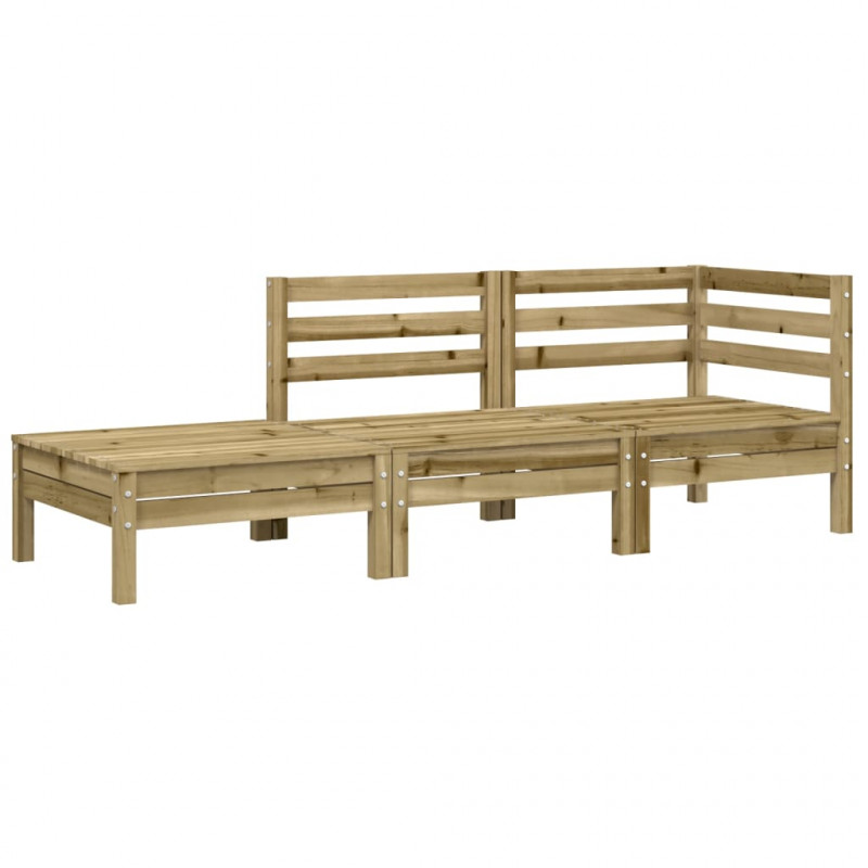 Sofa ogrodowa z poduszkami i podnóżkiem, 2-osobowa