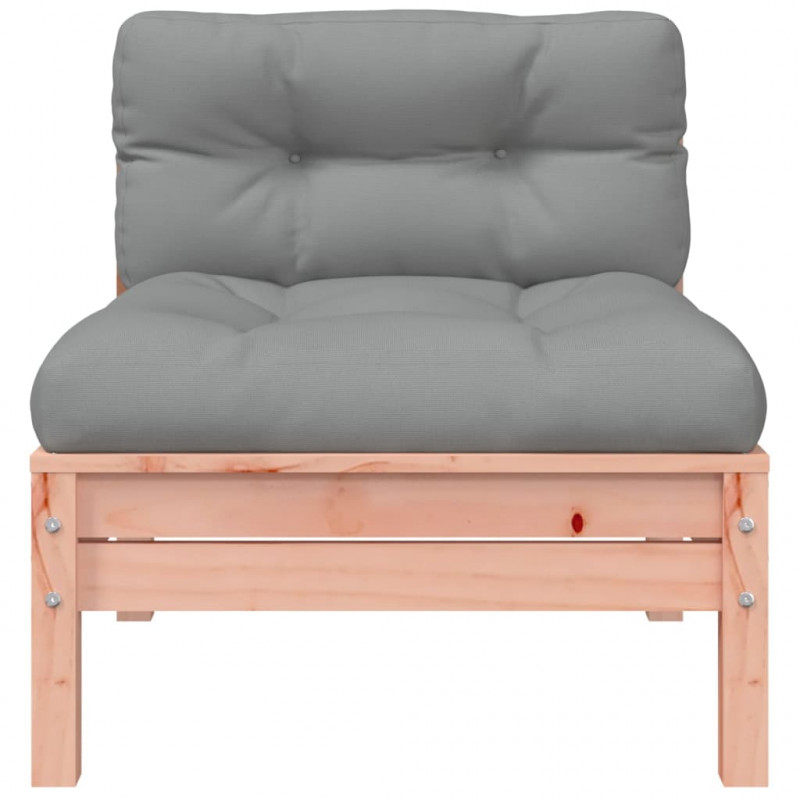 Sofa ogrodowa z poduszkami i podnóżkiem, 2-osobowa