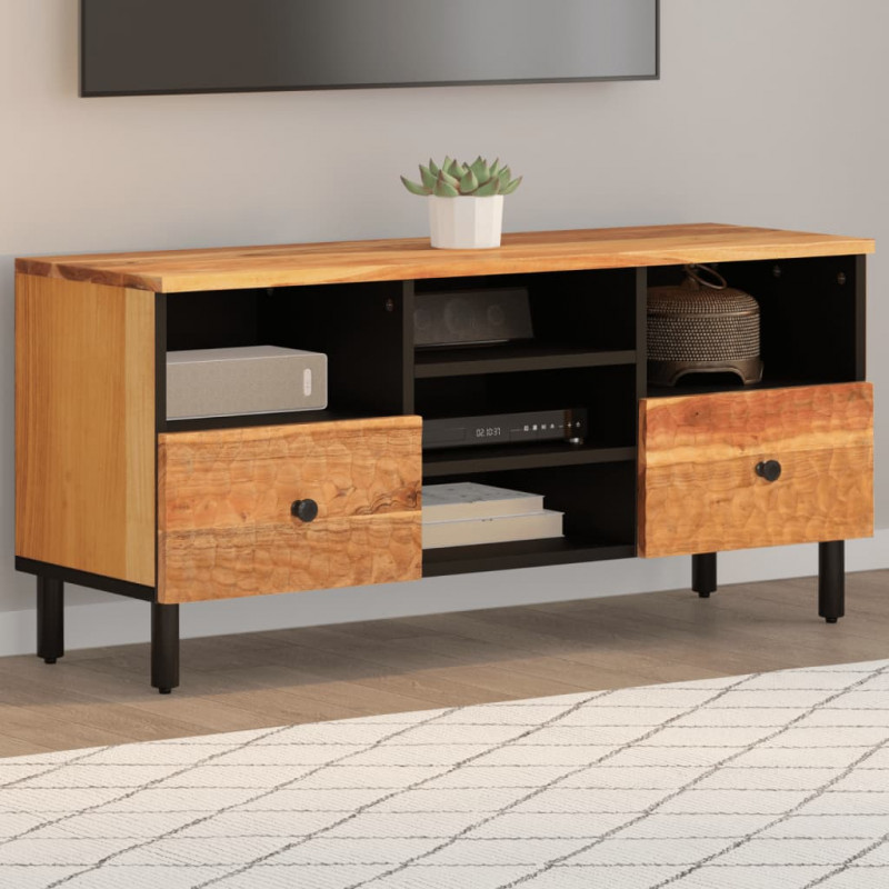 Szafka pod telewizor, 100x33x46 cm, lite drewno akacjowe
