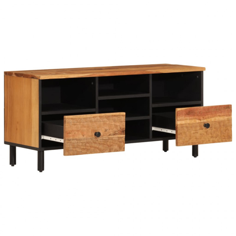 Szafka pod telewizor, 100x33x46 cm, lite drewno akacjowe