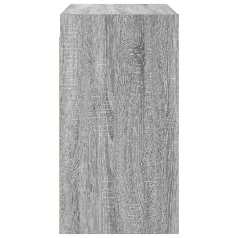 Szafka wisząca, szklane drzwi, szary dąb sonoma, 68x37x68,5 cm