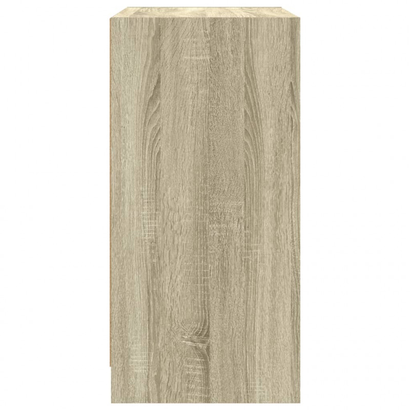 Szafka ze szklanymi drzwiami, dąb sonoma, 68x37x75,5 cm