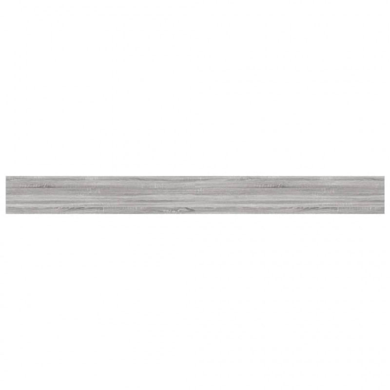 Półki ścienne, 4 szt., szary dąb sonoma, 100x10x1,5 cm