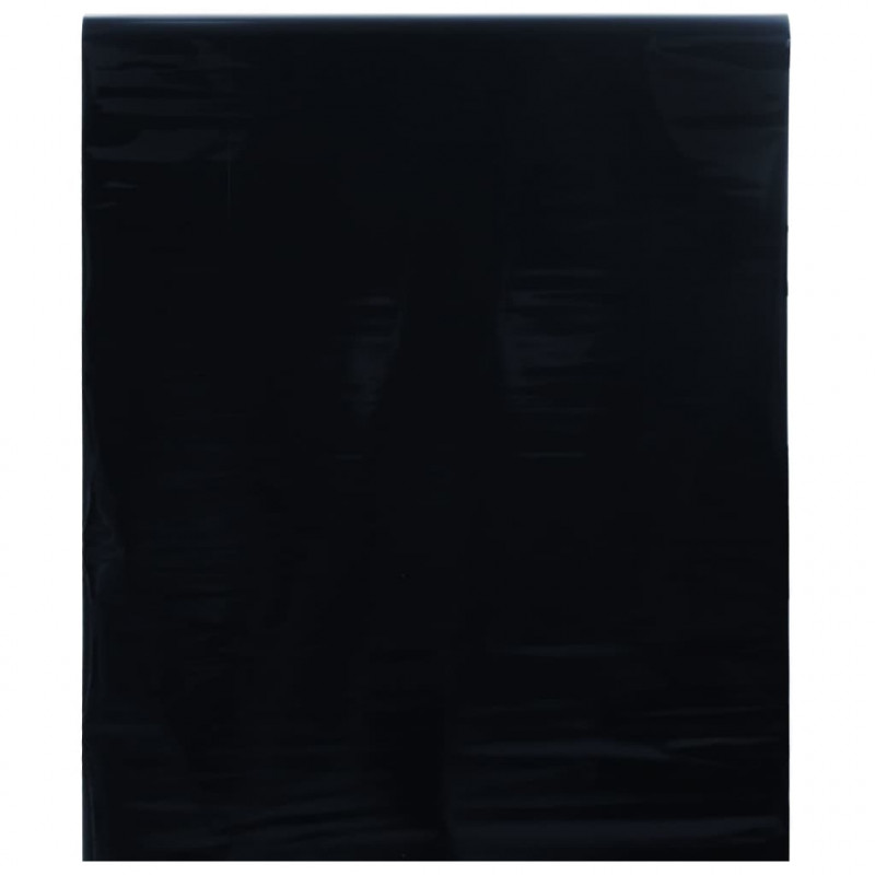 Folia okienna statyczna, matowa, czarna, 90x2000 cm, PVC